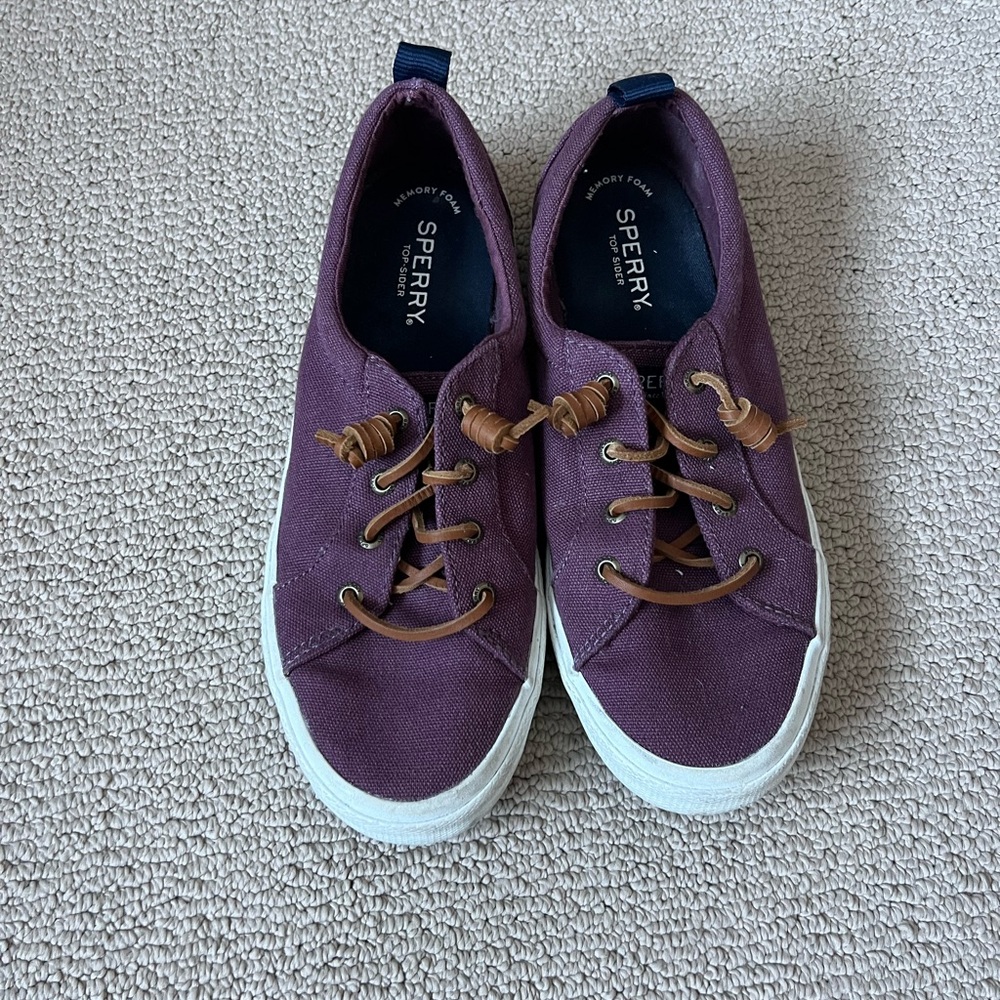 Sperry Women’s Purple Maroon Boat Shoe Top Sider Shoes